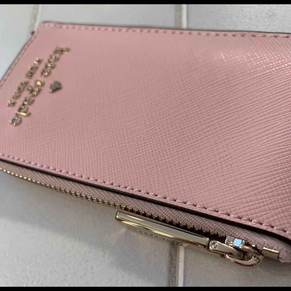 Kate Spade Staci Lanyard in Saffiano Leather color Chalk Pink (Baby Pink). NWT - Picture 8 of 14